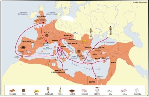 Mapa de l'imperi romà