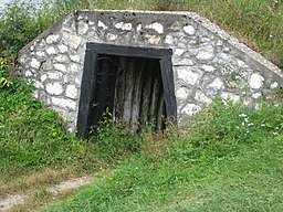 Entrada a una mina d'or romana